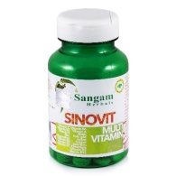 Синовит Сангам Хербалс - мультивитаминный комплекс / Sinovit Sangam Herbals 750 мг 60 табл