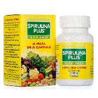 Спирулина Плюс с амлой - источник витаминов и минералов / Spirulina Plus With Amla Good Care 60 кап