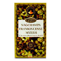Ароматические палочки Наг Чампа Ладан Мирра / Incense Sticks Nagchampa Frankincense Myrrh Ppure 15 гр