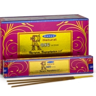 Ароматические палочки Натуральная Роза Сатья / Incense sticks Natural Rose Satya 15 гр