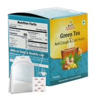 Зеленый чай с травами от кашля и простуды / Green Tea With Anti Cough Cold Herbs Baps Amrut 10 пак