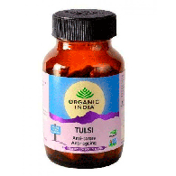 Тулси Органик Индия - для снятия стресса и замедления процессов старения / Tulsi Organic India 60 кап