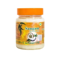 Кокосовое масло холодного отжима Сангам Хербалс / Coconut Oil Extra Virgin Sangam Herbals 150 гр