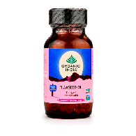 Льняное Масло Органик Индия - для здоровья сердца / Flaxseed Oil Organic India 60 кап
