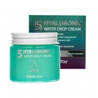 Увлажняющий крем для лица с гиалуроновой кислотой (FarmStay Hyaluronic 5 Water Drop Cream) 80 мл