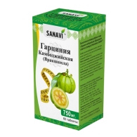 Гарциния камбоджийская Вракшамла / Garcinia Cambogia Vrikshamla 750 мг Sanavi 60 табл