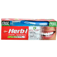 Зубная паста Антивозрастная + зубная щётка / Toothpaste Anti Ageng Dabur 150 гр