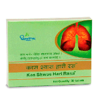 Кас Швас Хари Раса Дхутапапешвар - от респираторных заболеваниях / Kas Shwas Hari Rasa Dhootapapeshwar 30 табл