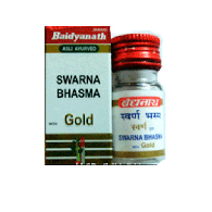 Сварна Бхасма - чистое золото в порошке / Swarna Bhasma Gold Baidyanath 125 мг