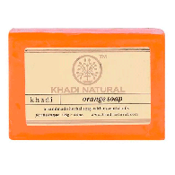 Мыло ручной работы Апельсин Кхади / Orange Soap Handmade Khadi 125 гр