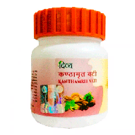 Кантхамрит Патанджали - при боли в горле, простуде, ангине и бронхите без сахара / Kanthamrit Patanjali 40 табл