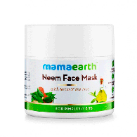 Успокаивающая маска для лица с маслами Нима и Чайоного дерева / Neem Face Mask MamaEarth 100 мл