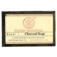 Мыло ручной работы с древесным углем Кхади / Charcoal Soap Khadi 125 гр