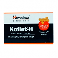 Кофлет-H - леденцы от кашля и боли в горле Имбирь и Мед / Koflet-H Ginger Honey Himalaya  6 шт