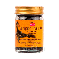 Тайский бальзам черный с ядом скорпиона / Scorpion Thai Balm Banna 50 гр