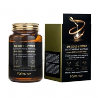 Сыворотка для лица с золотом и пептидами (Farmstay 24K Gold Peptide Solution Prime Ampoule) 250 мл