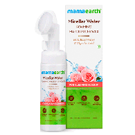 Мицеллярная вода-пенка для снятия макияжа с Розовой водой и Гликолевой кислотой / Micellar Water MamaEarth 150 мл