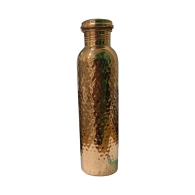 Медная бутылка для настаивания медной воды с мелкой чеканкой / Pure Copper Bottle 650 мл