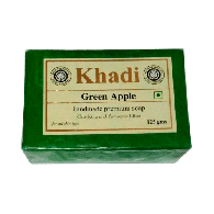 Мыло ручной работы Зеленое яблоко Кхади / Green Apple Handmade Khadi 125 гр
