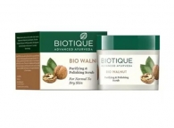 Скраб с грецким орехом Биотик Biotique Bio Walnut PURIFYING & POLISHING SCRUB. Для сухой и нормальной кожи. 50 гр