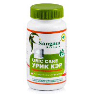 Урик Кэр Сангам Хербалс - понижает уровень мочевой кислоты / Uric Care Sangam Herbals 60 табл