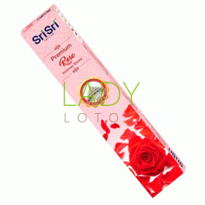 Ароматические палочки Премиум Роза Шри Шри / Incense Sticks Premium Rose Sri Sri 100 гр