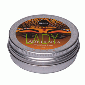 Натуральная хна для бровей Черная Lady Henna  Premium 10 гр