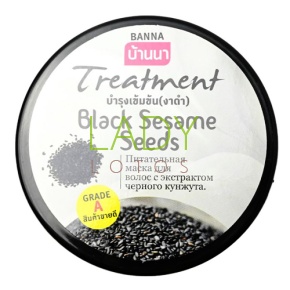 Питательная маска для волос с экстрактом черного кунжута / Black Sesame Seed Banna 300 мл