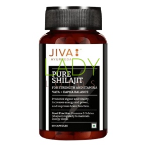 Шиладжит Джива - индийское мумиё / Pure Shilajit Jiva 60 кап 500 мг