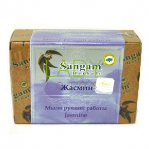 Мыло ручной работы Жасмин Сангам Хербалс / Jasmine Soap Sangam Herbals 100 гр