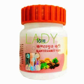Кантхамрит Патанджали - при боли в горле, простуде, ангине и бронхите без сахара / Kanthamrit Patanjali 40 табл