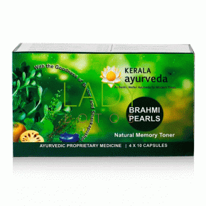 Брахми Перлс Жемчуг Керала - мозговой тоник / Brahmi Pearls Kerala Ayurveda 40 кап