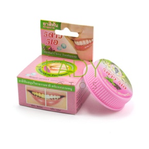Тайская зубная паста Гвоздика розовая / Toothpaste Clove Coconut 25 гр