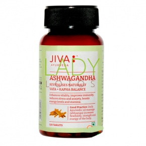 Ашвагандха Джива - для укрепления нервной системы / Ashwagandha Jiva 120 табл