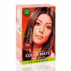 Натуральная травяная краска для волос на основе хны Натуральный коричневый 9.2 / Color Mate 5 х 15 гр