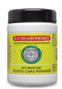 Аюрведический зубной порошок (желтый) Ayurvedic tooth care powder Namboodiris 80 гр