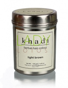 Травяная хна светло-коричневая, KHADI HERBAL LIGHT BROWN HENNA 150 гр