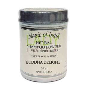 Сухой травяной шампунь кондиционер Восторг Будды / Herbal Shampoo Powder Buddha Delight Magic of India 50 гр