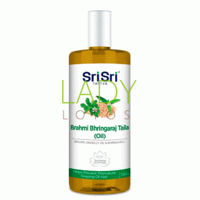 Масло для волос Брами Бринградж Шри Шри / Brahmi Bhringaraj Taila Oil Sri Sri 100 мл