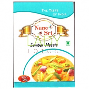 Смесь специй для супа Самбар масала, Sambar masala Nano Sri 100 гр.