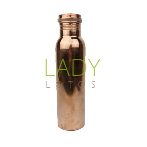 Медная бутылка для настаивания медной воды гладкая / Pure Copper Bottle 650 мл
