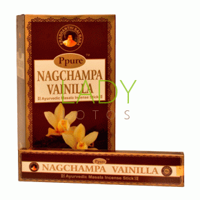 Ароматические палочки Наг Чампа Ваниль / Incense Sticks Nagchampa Vanilla Ppure 15 гр