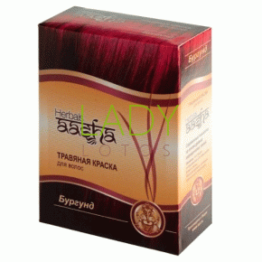 Травяная краска для волос Бургунд / Aasha Herbals 60 гр