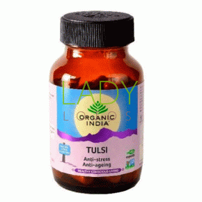 Тулси Органик Индия - для снятия стресса и замедления процессов старения / Tulsi Organic India 60 кап