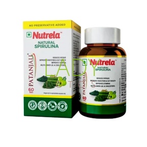 Натуральная Спирулина Патанджали - источник витаминов и минералов / Natural Spirulina Patanjali 60 кап