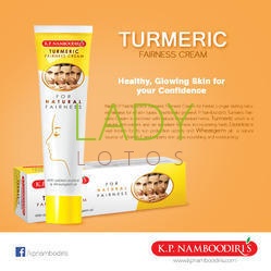 Отбеливающий крем для лица и шеи с куркумой Turmeric fairness cream Namboodiris 25 гр