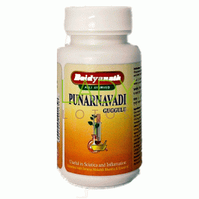 Пунарнавади Гуггул - для мочевыделительной системы / Punarnavadi Guggulu Baidyanath 80 табл