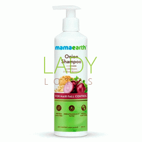 Луковый Шампунь для ускорение роста и против выпадения волос / Onion Shampoo MamaEarth 250 мл