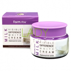 Увлажняющий крем для лица с экстрактом молока (FarmStay Visible Difference Milk White Cream) 100 гр