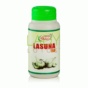 Ласуна Шри Ганга - для нормализации уровня холестерина / Lasuna Tab Shri Ganga 100 табл